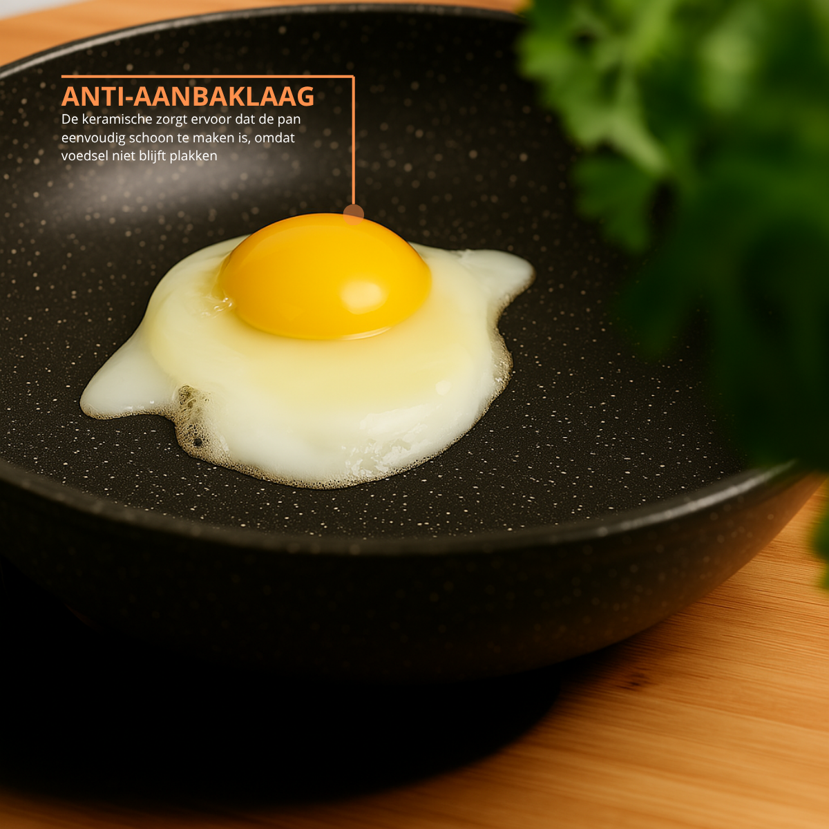 Koekenpan 32cm - Antiaanbak - PFAS vrij