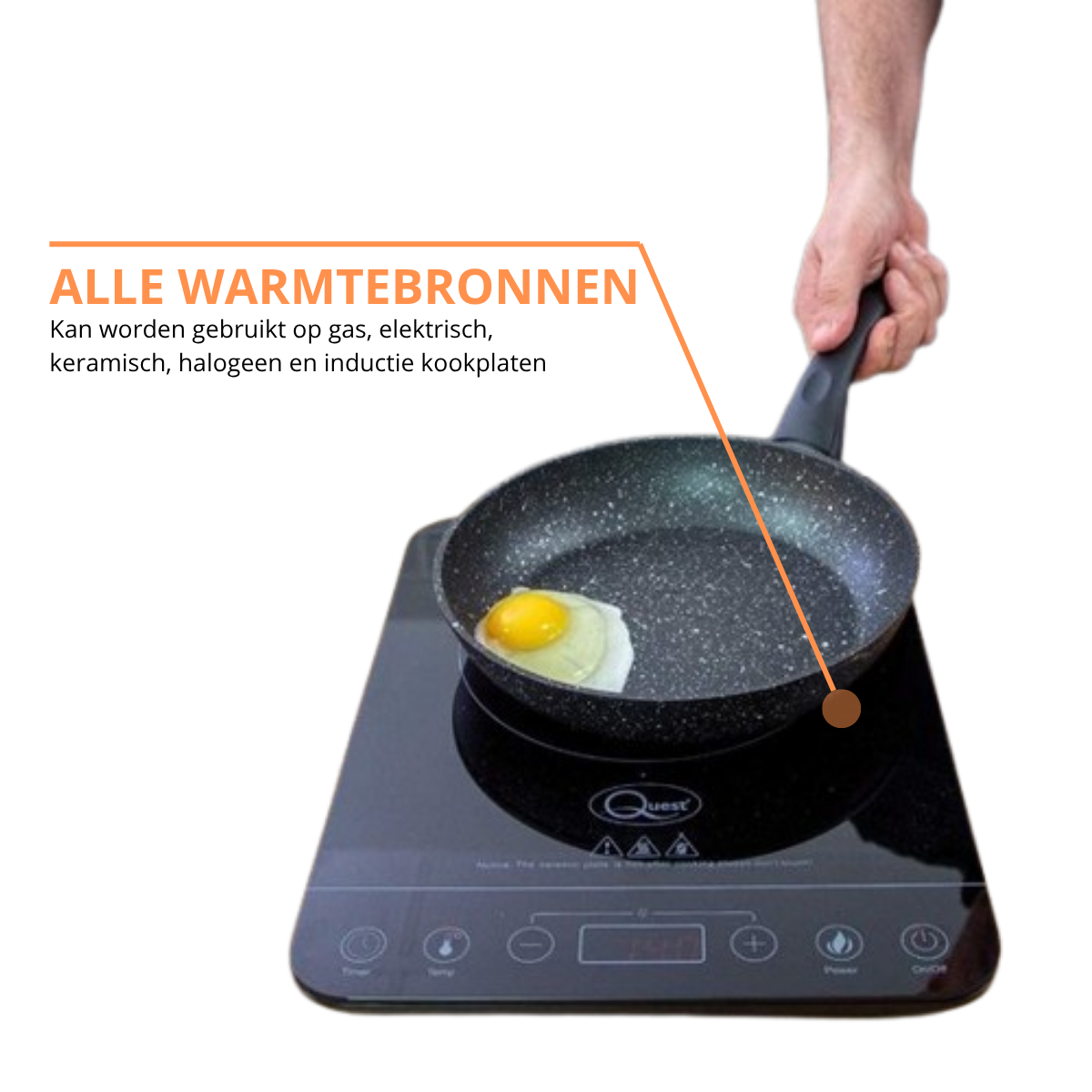 Koekenpan 32cm - Antiaanbak - PFAS vrij